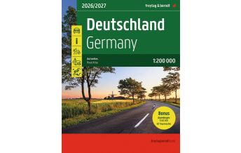Straßenkarten Deutschland Deutschland, Autoatlas 1:200.000, 2026/2027, freytag & berndt KOMPASS freytag & berndt