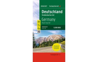 Road Maps Germany Deutschland, Straßenkarten-Set 1:200.000, 2026/2027, freytag & berndt Freytag-Berndt und Artaria