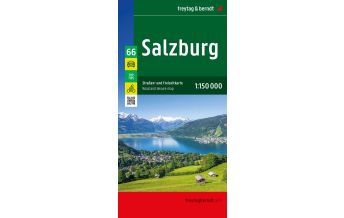 f&b Straßenkarten Salzburg, Straßen- und Freizeitkarte 1:150.000, freytag & berndt Freytag-Berndt und Artaria