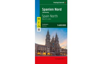 f&b Straßenkarten Spanien Nord - Jakobsweg, Autokarte 1:400.000, freytag & berndt Freytag-Berndt und Artaria
