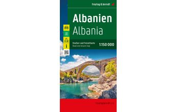 f&b Straßenkarten Albanien, Straßen- und Freizeitkarte 1:150.000, freytag & berndt Freytag-Berndt und Artaria