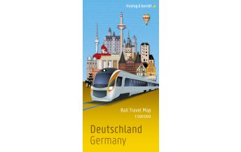 f&b Straßenkarten Deutschland, Rail Travel Map 1:500.000, freytag & berndt Freytag-Berndt und Artaria