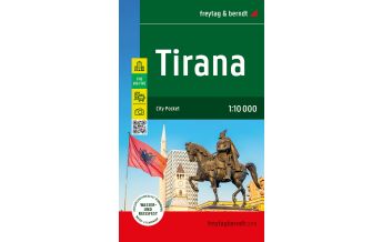 f&b Stadtpläne Tirana, Stadtplan 1:10.000, freytag & berndt KOMPASS freytag & berndt
