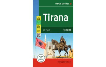 f&b City Maps Tirana, Stadtplan 1:10.000, freytag & berndt Freytag-Berndt und Artaria