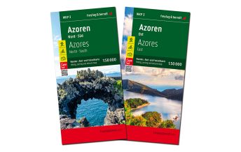 Wanderkarten Portugal Azoren, Wanderkarten-Set 1:50.000, WKP 3 KOMPASS freytag & berndt