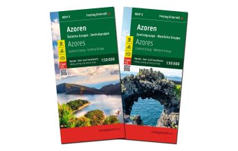 Hiking Maps Portugal Azoren, Wanderkarten-Set 1:50.000, WKP 3 Freytag-Berndt und Artaria