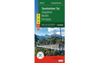 Wanderkarten Tirol Tannheimer Tal, Wander-, Rad- und Freizeitkarte 1:50.000, freytag & berndt, WK 352 KOMPASS freytag & berndt