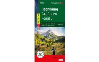 f&b Wanderkarten Hochkönig, Wander-, Rad- und Freizeitkarte 1:50.000, freytag & berndt, WK 103 Freytag-Berndt und Artaria