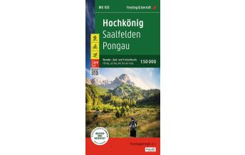 Hiking Maps Salzburg Hochkönig, Wander-, Rad- und Freizeitkarte 1:50.000, freytag & berndt, WK 103 Freytag-Berndt und Artaria