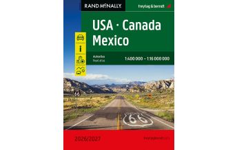 f&b Straßenkarten USA - Canada - Mexico, Autoatlas 1:400.000 - 1:16.000.000, 2026/2027, freytag & berndt Freytag-Berndt und Artaria