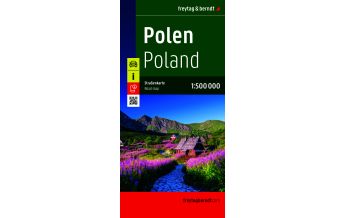 Road Maps Poland Polen, Straßenkarte 1:500.000, freytag & berndt KOMPASS freytag & berndt