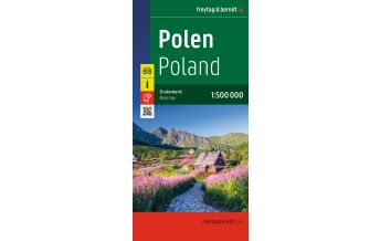 Road Maps Poland Polen, Straßenkarte 1:500.000, freytag & berndt KOMPASS freytag & berndt