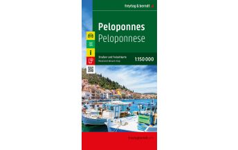 Road Maps Greece Peloponnes, Straßen- und Freizeitkarte 1:150.000, freytag & berndt KOMPASS freytag & berndt