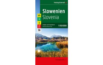 f&b Straßenkarten Slowenien, Straßen- und Freizeitkarte 1:150.000, freytag & berndt Freytag-Berndt und Artaria