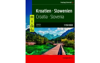 Road Maps Slovenia Kroatien - Slowenien, Autoatlas 1:150.000, freytag & berndt KOMPASS freytag & berndt