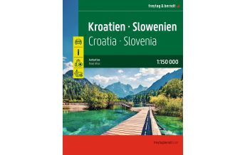 Road Maps Slovenia Kroatien - Slowenien, Autoatlas 1:150.000, freytag & berndt KOMPASS freytag & berndt