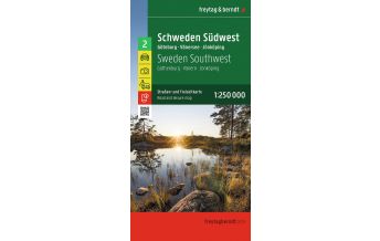Straßenkarten Schweden Schweden Südwest, Straßen- und Freizeitkarte 1:250.000, freytag & berndt KOMPASS freytag & berndt