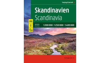 Road & Street Atlases Skandinavien, Autoatlas 1:200.000 - 1:400.000, freytag & berndt KOMPASS freytag & berndt