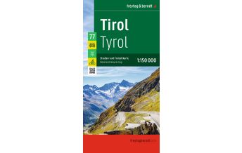 Straßenkarten Österreich Tirol, Straßen- und Freizeitkarte 1:150.000, freytag & berndt KOMPASS freytag & berndt