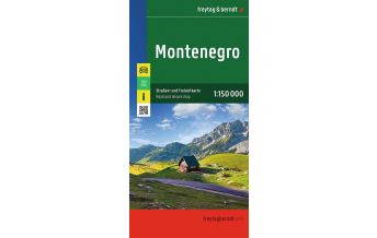 Road Maps Montenegro Montenegro, Straßen- und Freizeitkarte 1:150.000, freytag & berndt KOMPASS freytag & berndt