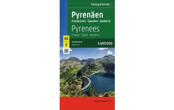 Straßenkarten Spanien Pyrenäen, Straßenkarte 1:400.000, freytag & berndt KOMPASS freytag & berndt
