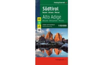 Road Maps Italy Südtirol, Straßen- und Freizeitkarte 1:150.000, freytag & berndt KOMPASS freytag & berndt