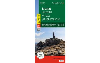 Wanderkarten Steiermark Saualpe, Wander-, Rad- und Freizeitkarte 1:50.000, freytag & berndt, WK 237 KOMPASS freytag & berndt