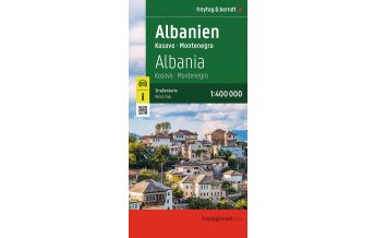 Road Maps Serbia Albanien, Straßenkarte 1:400.000, freytag & berndt KOMPASS freytag & berndt