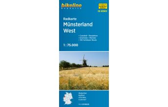 Cycling Maps Germany Radkarte Münsterland West (RK-NRW01) Verlag Esterbauer GmbH