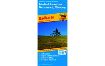 Radkarten Deutschland Friesland - Ammerland - Wesermarsch- Oldenburg, Radkarte 1:100.000 KOMPASS freytag & berndt
