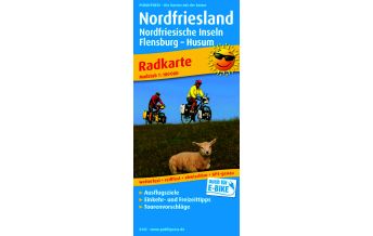 Radkarten Deutschland Nordfriesland, Radkarte 1:100.000 KOMPASS freytag & berndt
