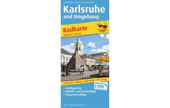 Radkarten Deutschland Karlsruhe und Umgebung, Radkarte 1:100.000 KOMPASS freytag & berndt