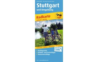 Radkarten Deutschland Stuttgart und Umgebung, Radkarte 1:100.000 KOMPASS freytag & berndt