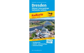 Radkarten Tschechien Dresden, Radkarte 1:100.000 KOMPASS freytag & berndt