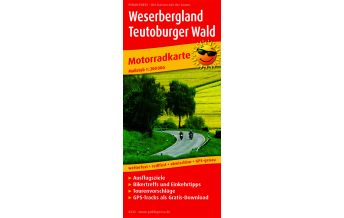 Motorradkarten Deutschland Weserbergland - Teutoburger Wald, Motorradkarte 1:200.000 KOMPASS freytag & berndt