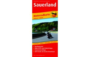 Motorradkarten Deutschland Sauerland, Motorradkarte 1:150.000 KOMPASS freytag & berndt