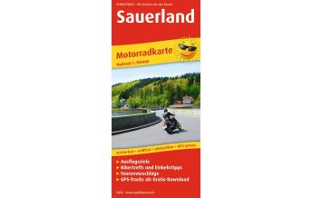 Motorradkarten Deutschland Sauerland, Motorradkarte 1:150.000 KOMPASS freytag & berndt