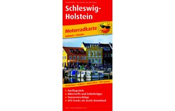 Motorradkarten Deutschland Schleswig-Holstein, Motorradkarte 1:250.000 KOMPASS freytag & berndt
