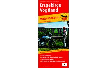 Motorradkarten Deutschland Erzgebirge - Vogtland, Motorradkarte 1:200.000 KOMPASS freytag & berndt