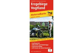 Motorradkarten Deutschland Erzgebirge - Vogtland, Motorradkarte 1:200.000 KOMPASS freytag & berndt