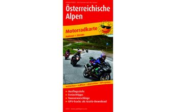 Motorradkarten Österreich Österreichische Alpen, Motorradkarte 1:250.000 KOMPASS freytag & berndt
