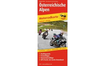 Motorradkarten Österreich Österreichische Alpen, Motorradkarte 1:250.000 KOMPASS freytag & berndt