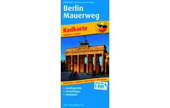 Radkarten Deutschland Berlin Mauerweg, Radkarte 1:60.000 KOMPASS freytag & berndt