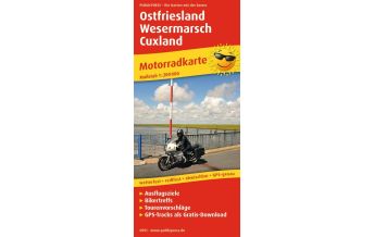Road Maps Germany Ostfriesland - Wesermarsch - Cuxland, Motorradkarte 1:200.000 Freytag-Berndt und ARTARIA