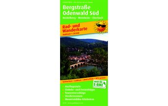 Radkarten Deutschland Bergstraße - Odenwald Süd, Rad- und Wanderkarte 1:50.000 KOMPASS freytag & berndt