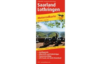 Motorcycle Maps France Saarland - Lothringen, Motorradkarte 1:200.000 Freytag-Berndt und ARTARIA