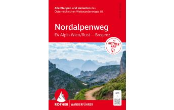 Long Distance Hiking Rother Wanderführer Nordalpenweg E4 Bergverlag Rother