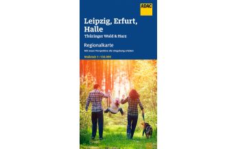 Road Maps ADAC Regionalkarte Blatt 9 Leipzig, Erfurt, Halle ADAC Verlag