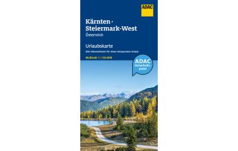 Straßenkarten ADAC UrlaubsKarte Österreich Blatt 4 Kärnten, Steiermark-West 1:150 000 ADAC Verlag