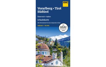 Straßenkarten Österreich ADAC Urlaubskarte Österreich 06 Vorarlberg, Tirol, Südtirol 1:150.000 ADAC Verlag